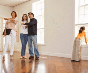 First Time Homebuyers Look At House