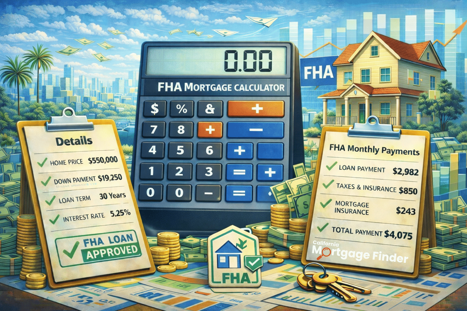 FHA Mortgage Calculator | California Mortgage Finder