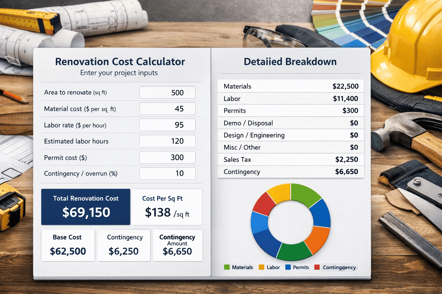 Renovation Cost Calculator | California Mortgage Finder