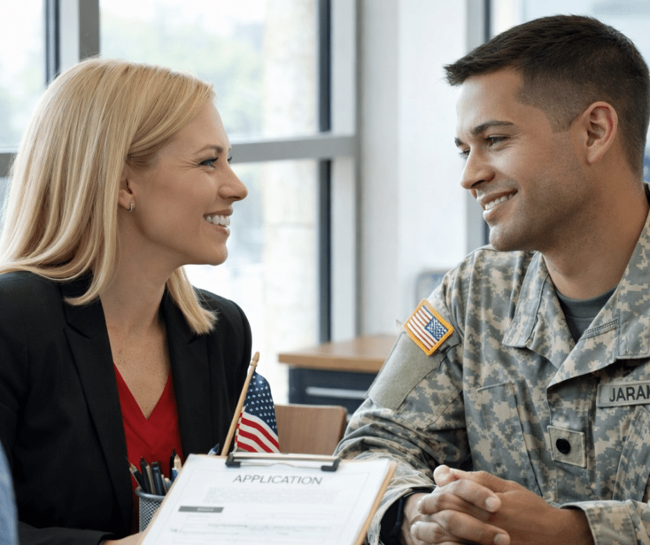 Active duty soldier and his wife applying for a VA streamline refinance (IRRRL)